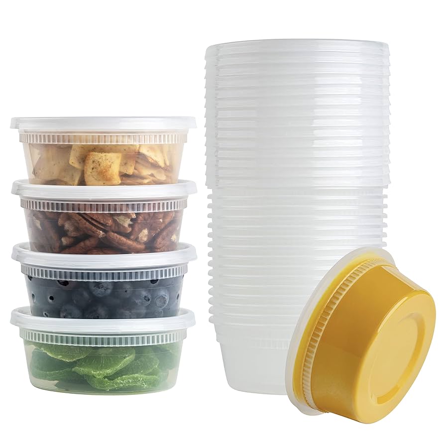 Amazon.com: BluShine [40 Sets] 8 oz. Plastic Deli Food