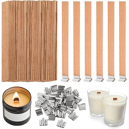 100 Pcs Meche Bougie Bois Mèches Pour Bougies Outil De Centrage