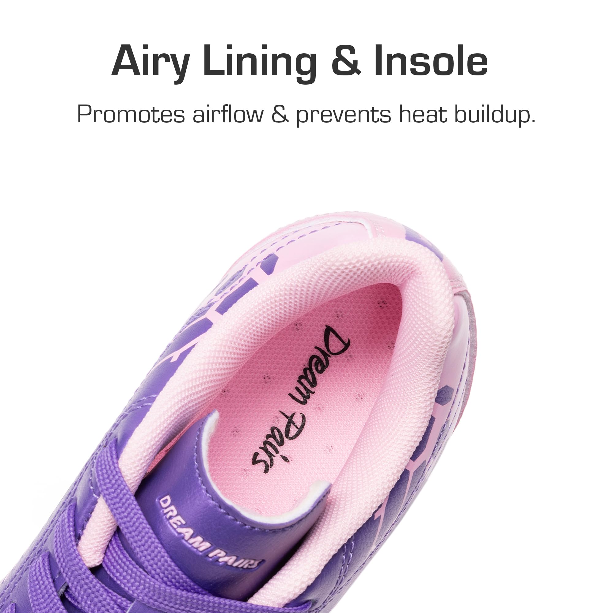 DREAM PAIRS Boys Girls Soccer Football Cleats Shoes for Little/Big Kid,Size 11 Little Kid,Purple/Pink,KKUMSO2409