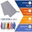 VENTURE 4TH Chamois Travel Towel - Small Sports Towel: Portable Pack Towels for Sea, Summit, Camping, Backpacking, Swimming - Quickdry and Absorbant (Gray-Blue Medium)
