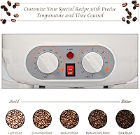 Vista 8 de Upgrade Coffee Roaster Machine for Home Use, 110V Household Electric Coffee Bean Roaster with Timer 1200W Roasting Machine Peanut Bean Home Coffee