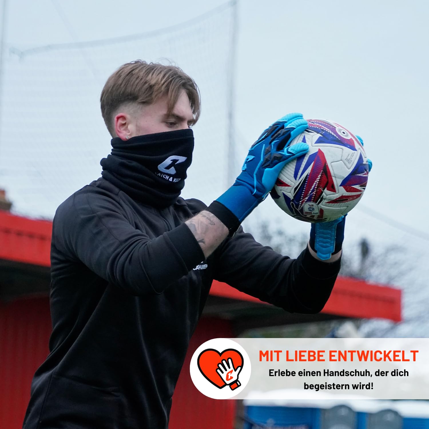 CATCH & Keep - Guantes de portero profesionales para adultos – máximo agarre – Modelo Premium – Guantes de portero de fútbol – con nuestro Pulpo Grip