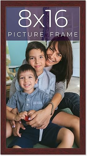 Miniatura 69 de Marco de fotos de madera maciza marrón de 24 x 24 pulgadas de ancho Profundidad del marco interior de 0.5 pulgadas Marco de fotos tradicional