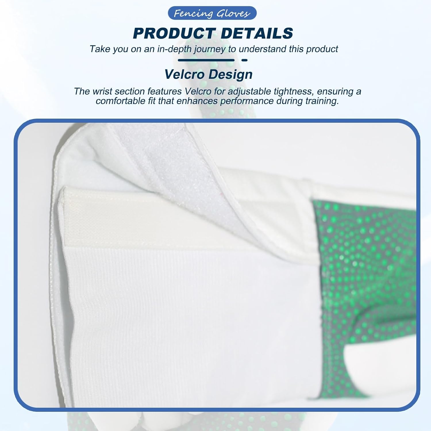 Epee and Foil Fencing Glove, Unisex Fencing Gear, Anti-Slip Gloves for Foil, Épée, and Sabre, Sold Individually