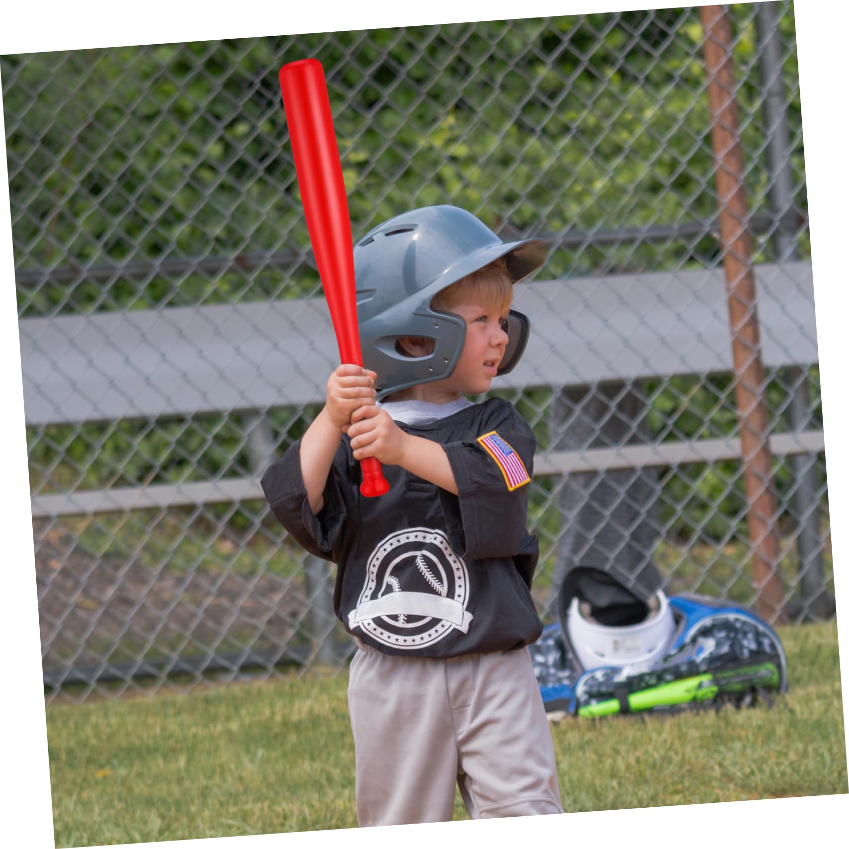 VICASKY Jouets De Baseball pour Garçon Et Filles Kit Extérieur 6 Pièces Plastique Léger Jeu Interactif Coordination Main-Pied Activité Parents-garçon Et Filles