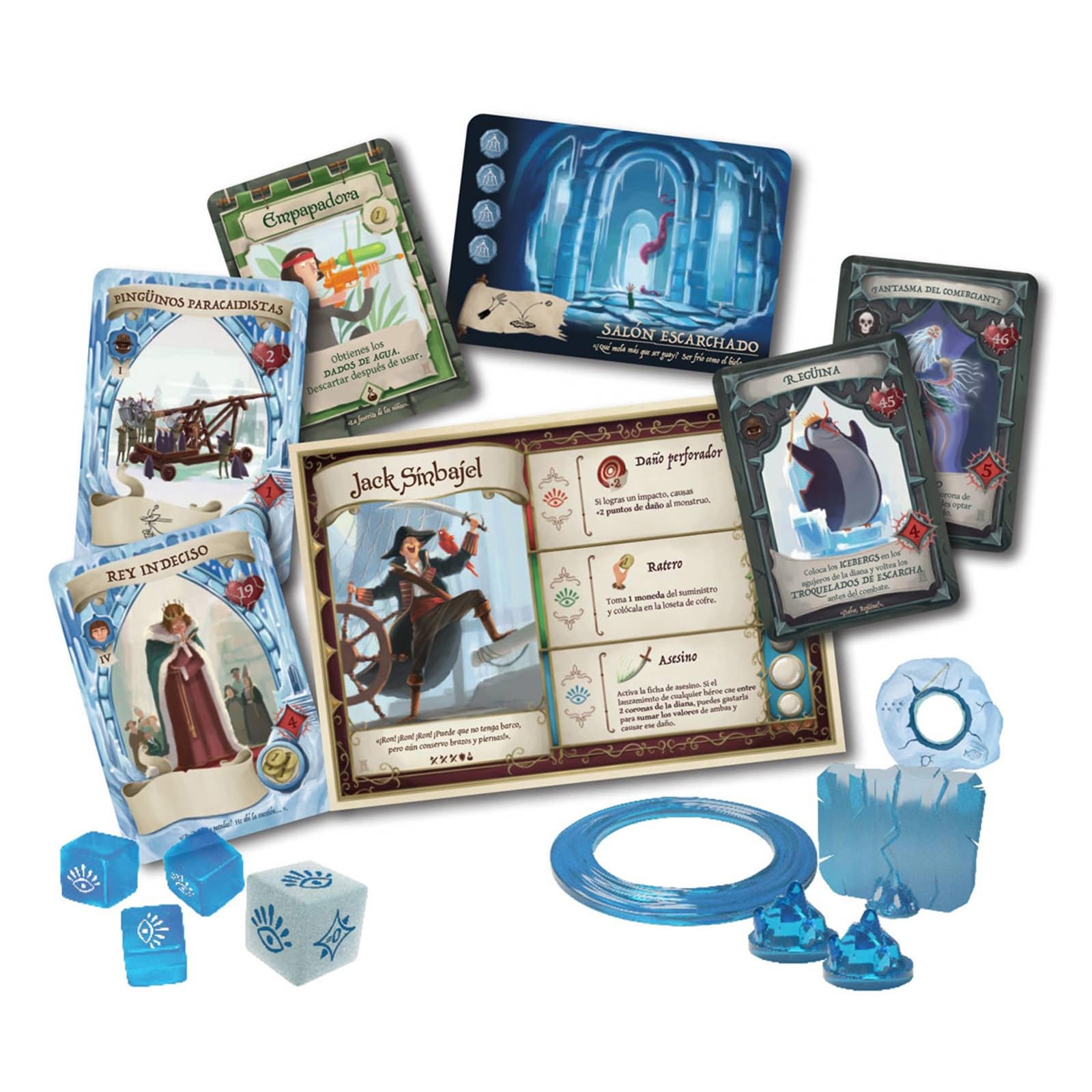 Devir - Dungeon Fighter: Expansión Castillo De Hielo Espeluznante, Juego de Mesa, Juego de Mesa con Amigos Divertido, PartyGame, +8 (BGDUFCHSP)