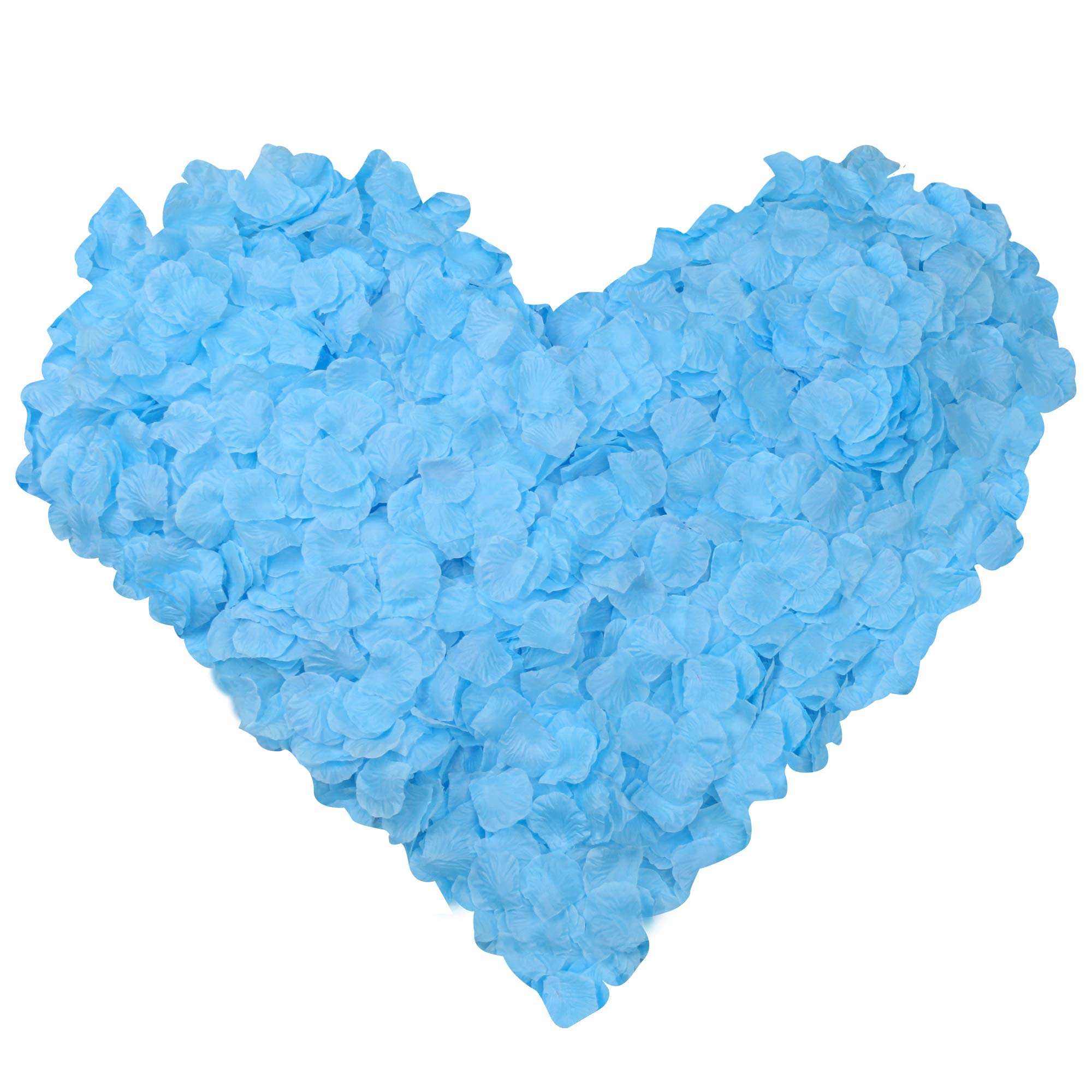 Childom 3000 Pcs Rose Petals Artificial Flower Petals Silk Rose Petals Decorations for Wedding,Valentines,Romantic Night,Party,Table, Dining Room,Birthday,Romantic Scenery with Rose Petals