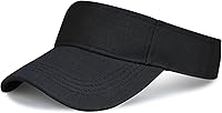 Marrywindix Adjustable Athletic Sun Visor Hat - Breathable Cotton Sports Visor Cap for Running, Golf, Hiking - One Size Fits Men & Women