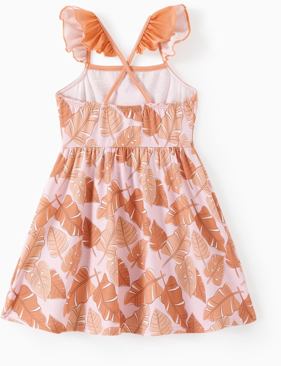 Disney Princess Minnie Mouse Frozen Elsa Girls Dress Ruffle Sleeveless Criss Cross Sundress Summer Clothes Baby to Toddler - Image 4