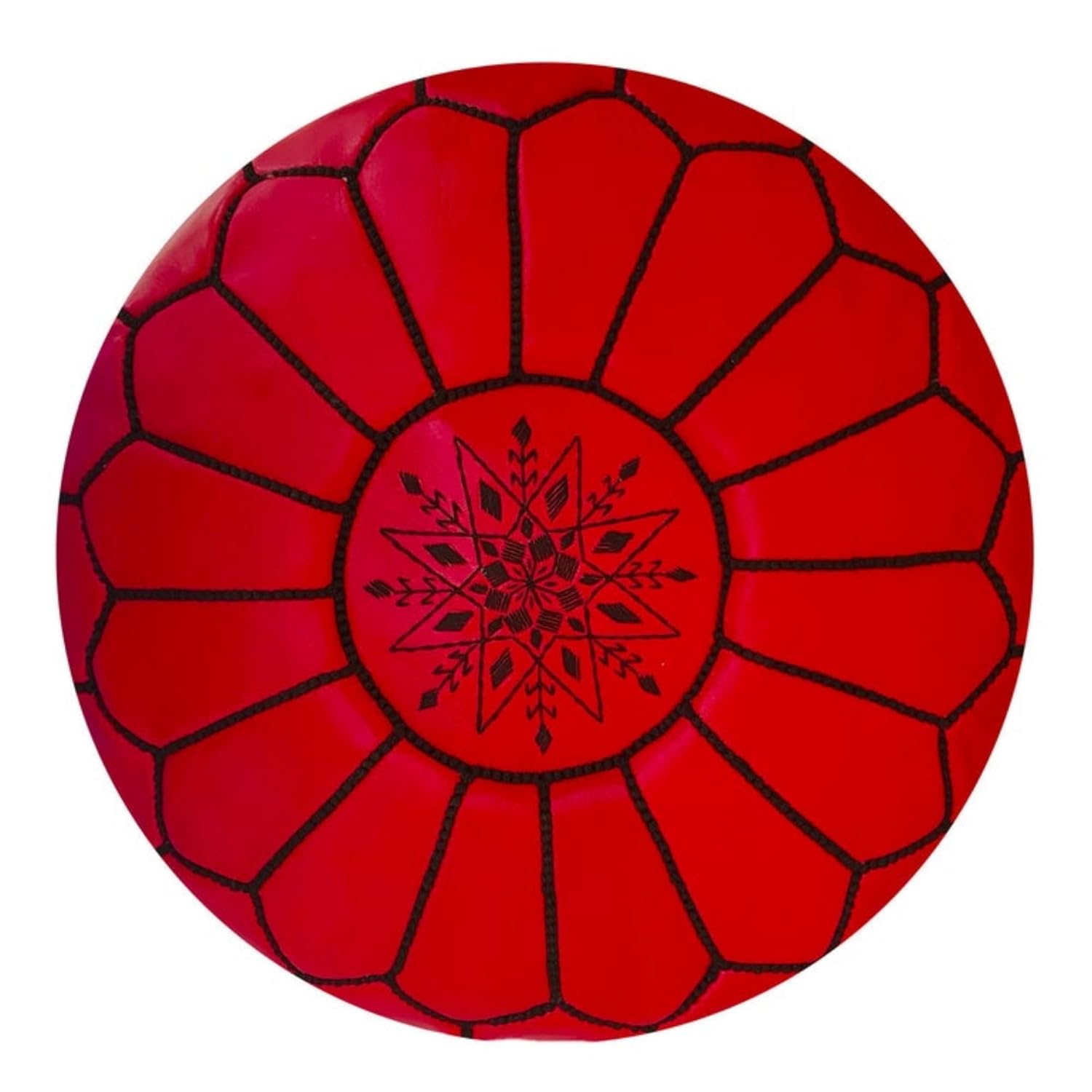 Original Marocain Pouf Cuir authentique fait main Ottoman Footstool Hassock