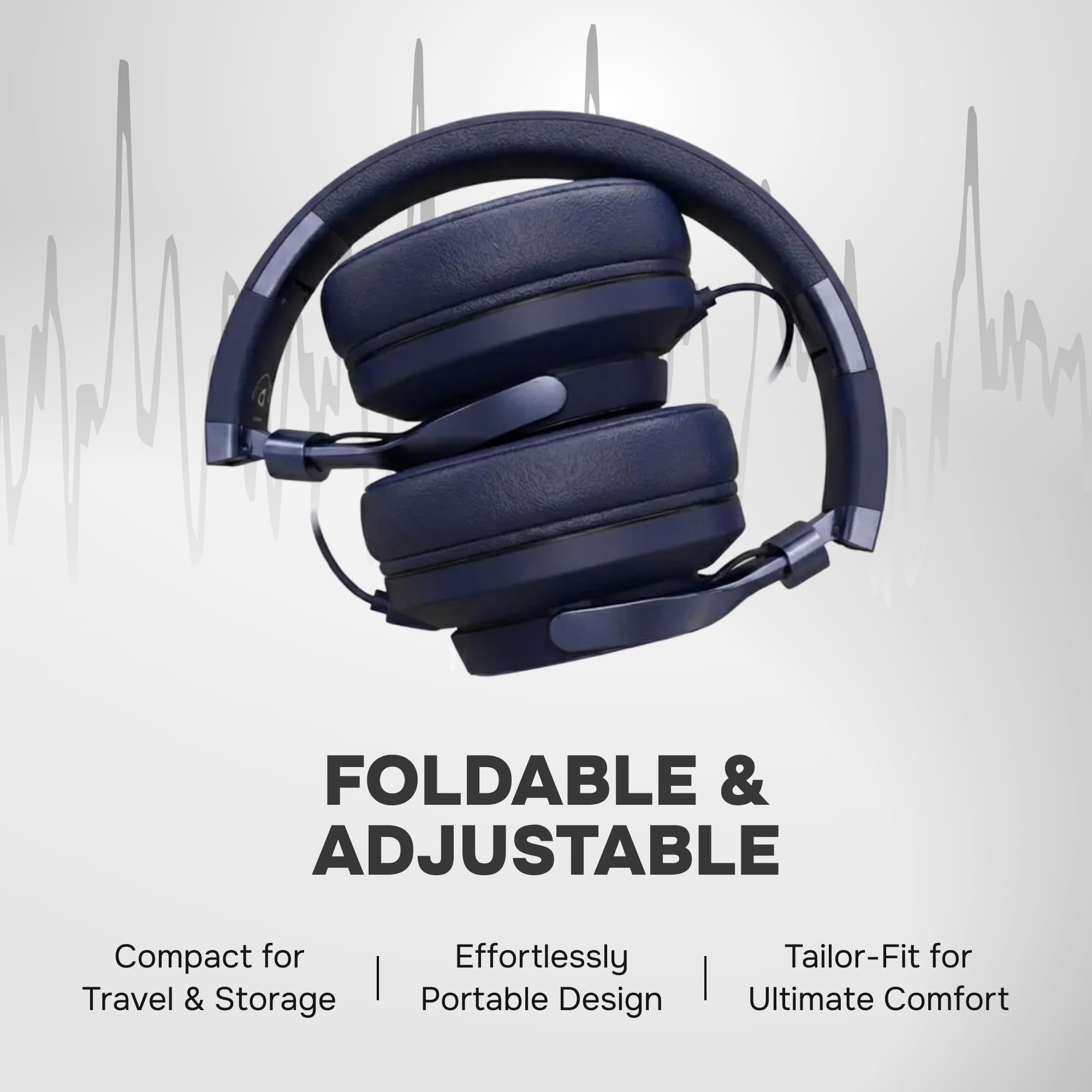 ARTIX CL750 Casque supra-auriculaire filaire avec micro et contrôle du volume, audio avec suppression du bruit 100 % filaire par ordinateur, branchement pour ordinateur portable, casque de studio