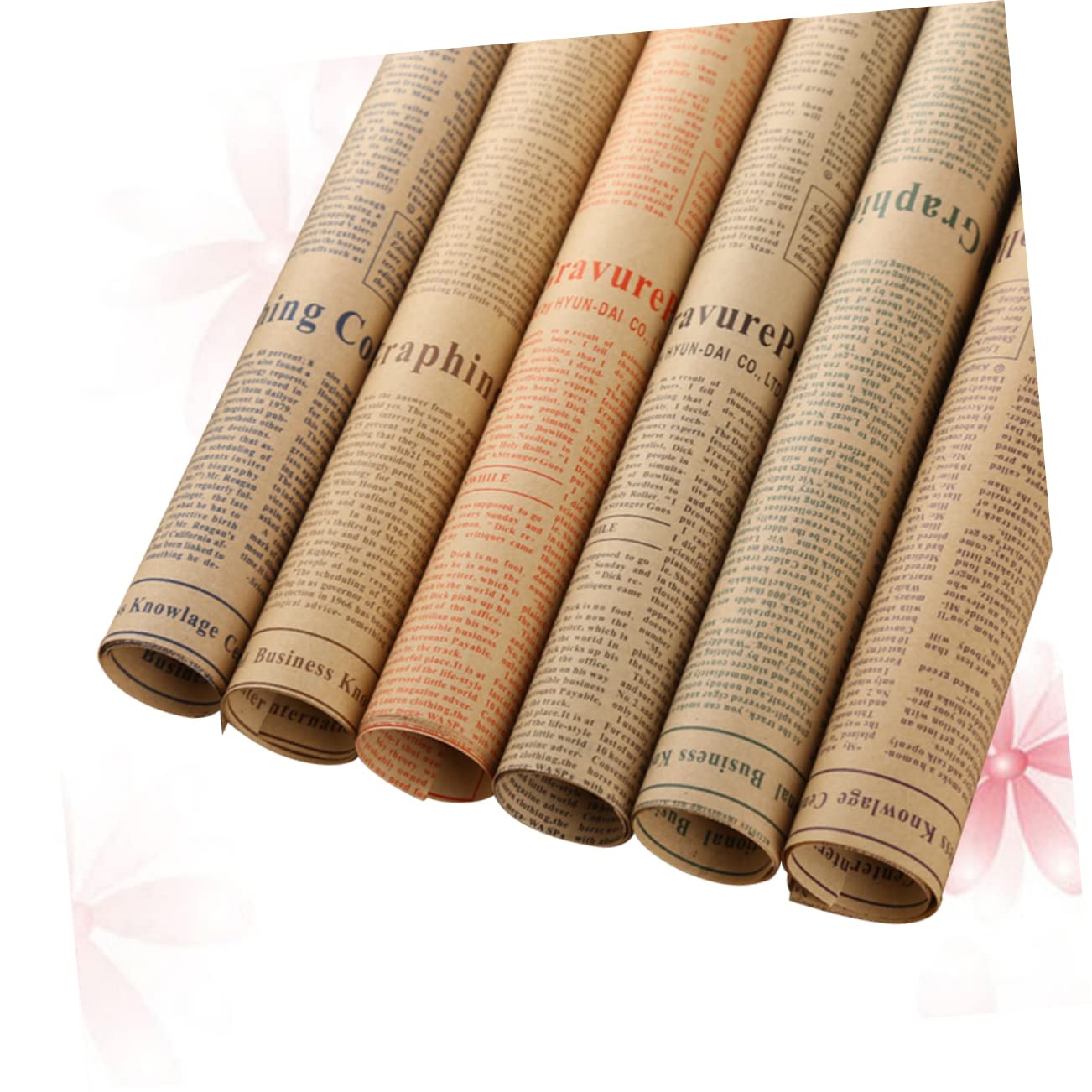 Vintage Zeitungspapier Geschenkpapier 50 Blatt 51x75 Cm