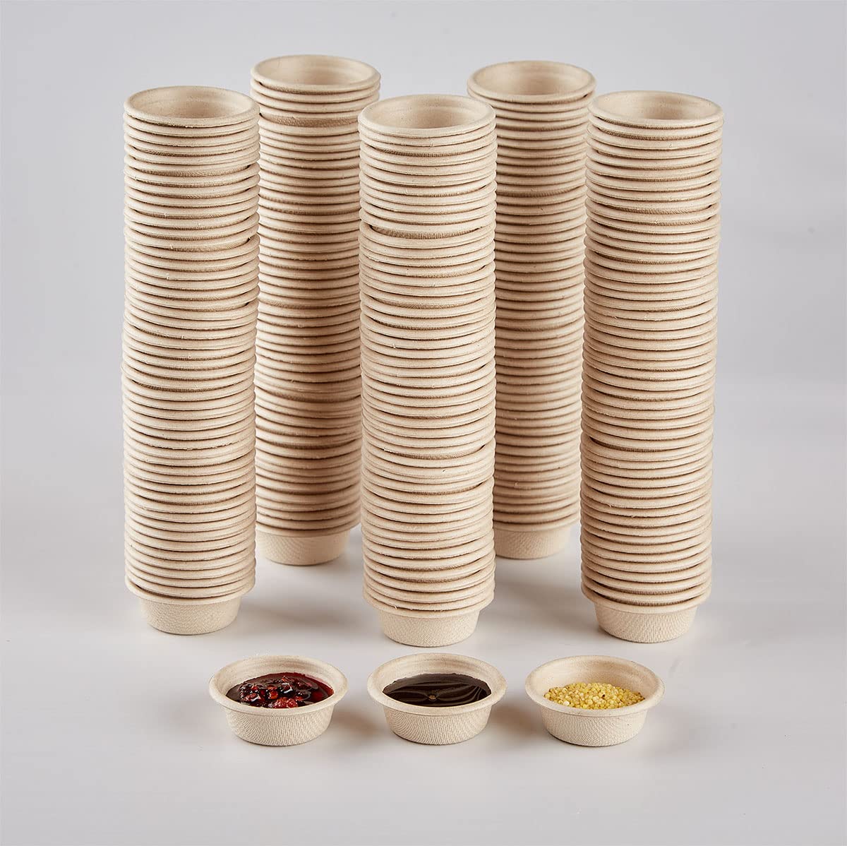 Vasos de Papel Samll de 0.5 onzas para Alimentos y Agua, Accesorios para repisa, Cuencos para Gecko Crestado, lagartos, Reptiles, Mascotas, Paquete de 300