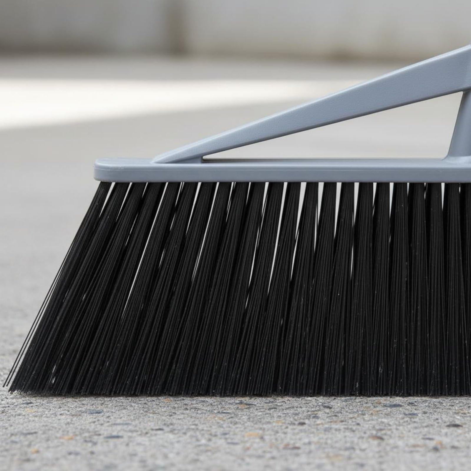 F Fityle Escoba Exterior Escoba Dura Cepillo de Patio de Suelo Construcción Fuerte con Cerdas Rígidas y Cabeza de 55cm Barrido Estable y