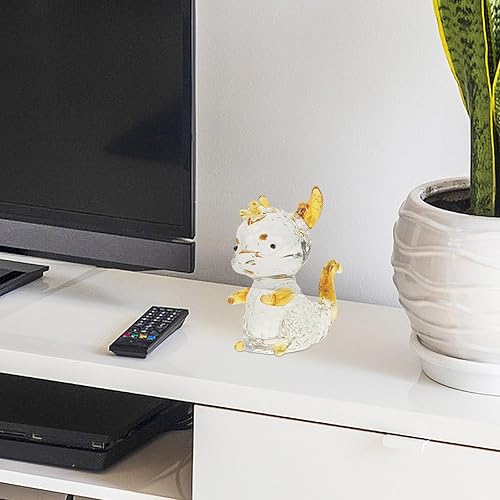 Miniatura 9 de Unomor Fengshui - Figura de dragón de cristal 2024, figura de dragón de año nuevo chino, estatua de animal de la suerte, modelo del zodiaco lunar,