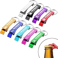 SHISANYI Custom Engraved Aluminum Bottle Opener Keychains - Personalized Bulk Favors for Weddings, Parties, Breweries