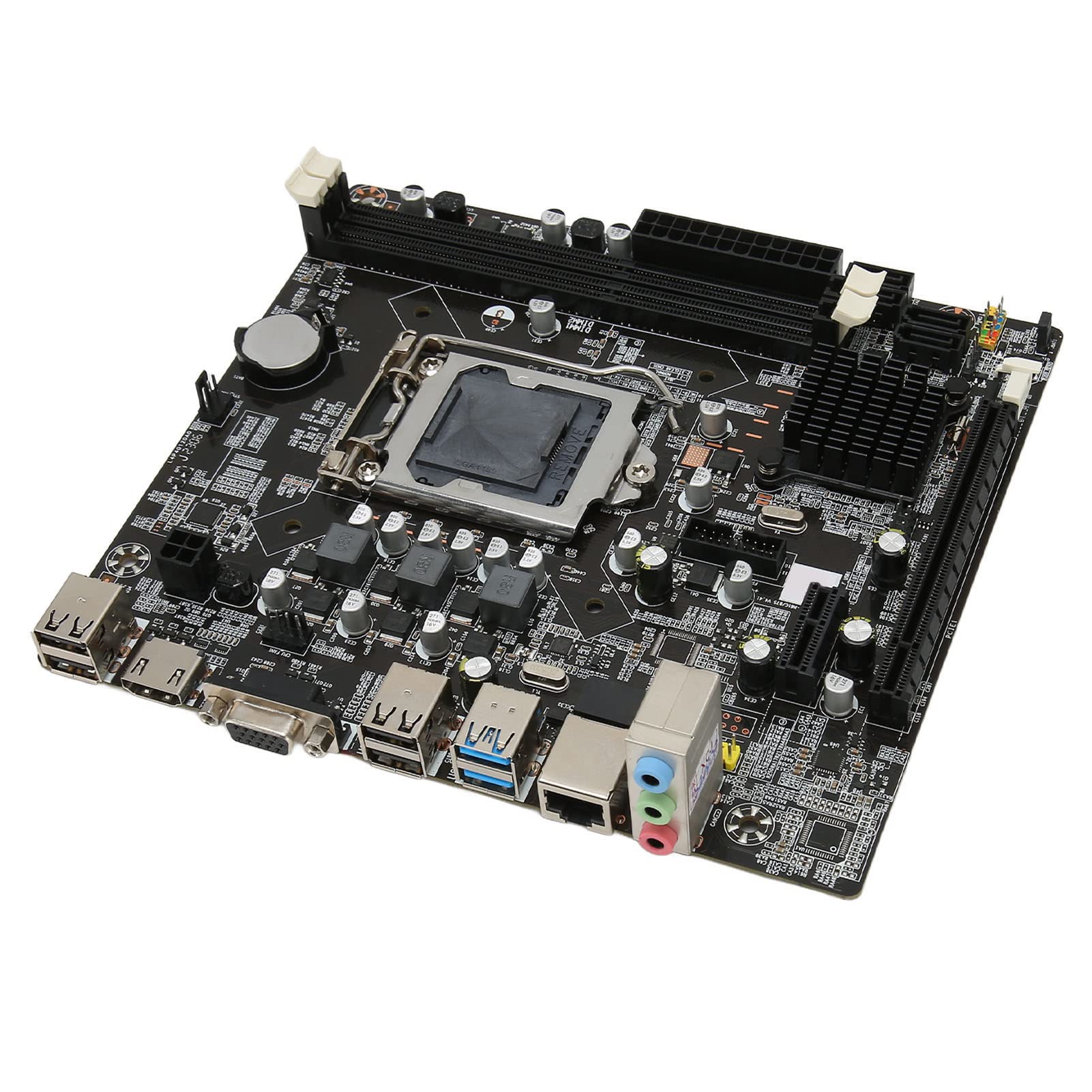 Scheda Madre H61 M-ATX - Supporta Processori LGA 1155, con DDR3 a Doppio Canale, PCIe X16, 4 XSATA 2.0, USB 3.0, USB 2.0, HDMI, VGA, per PC Desktop