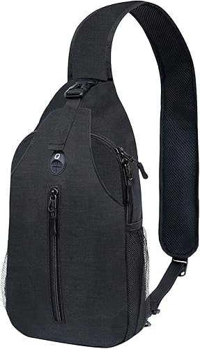 Mochila personal portátil para viajes y senderismo, Negro -, Mochilas Sling