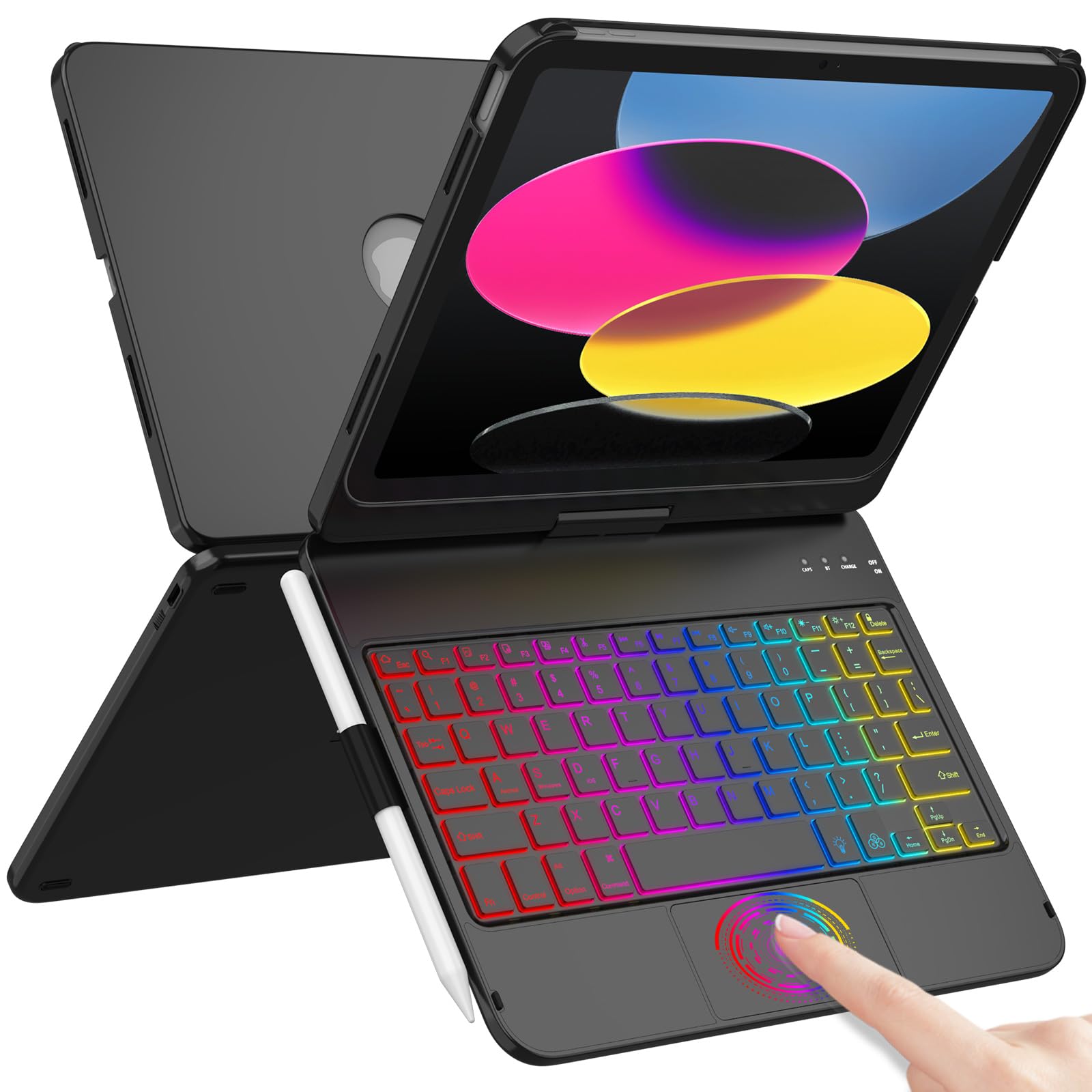 Amazon.com: Touch Keyboard Case for iPad A16 11th Generation 2025