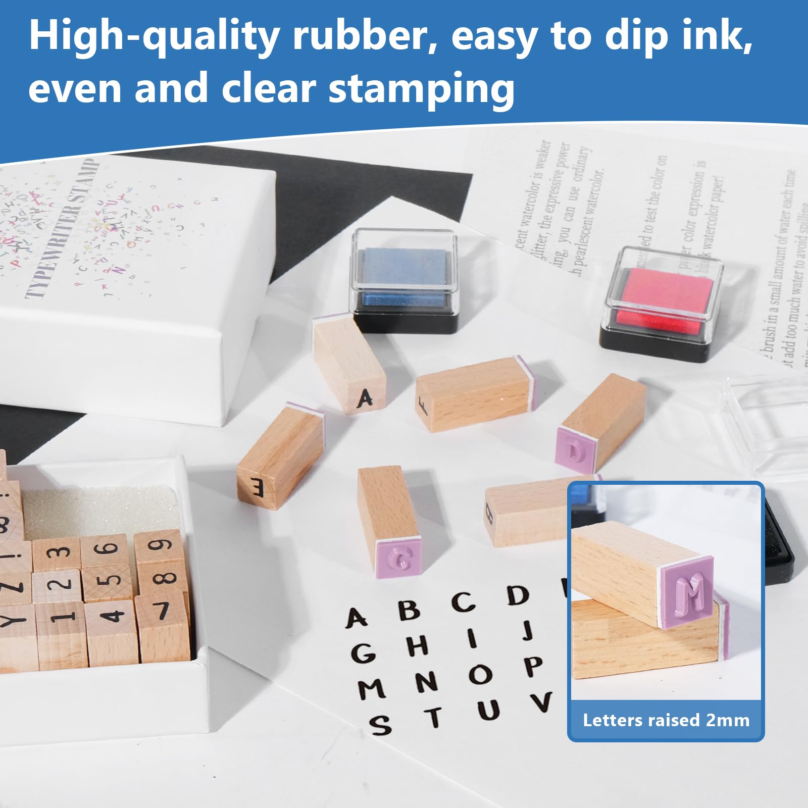 CraftyManor Letter Stamps - 39 Piece Set -3 CraftyManor Letter Stamps - 39 Piece Set -3