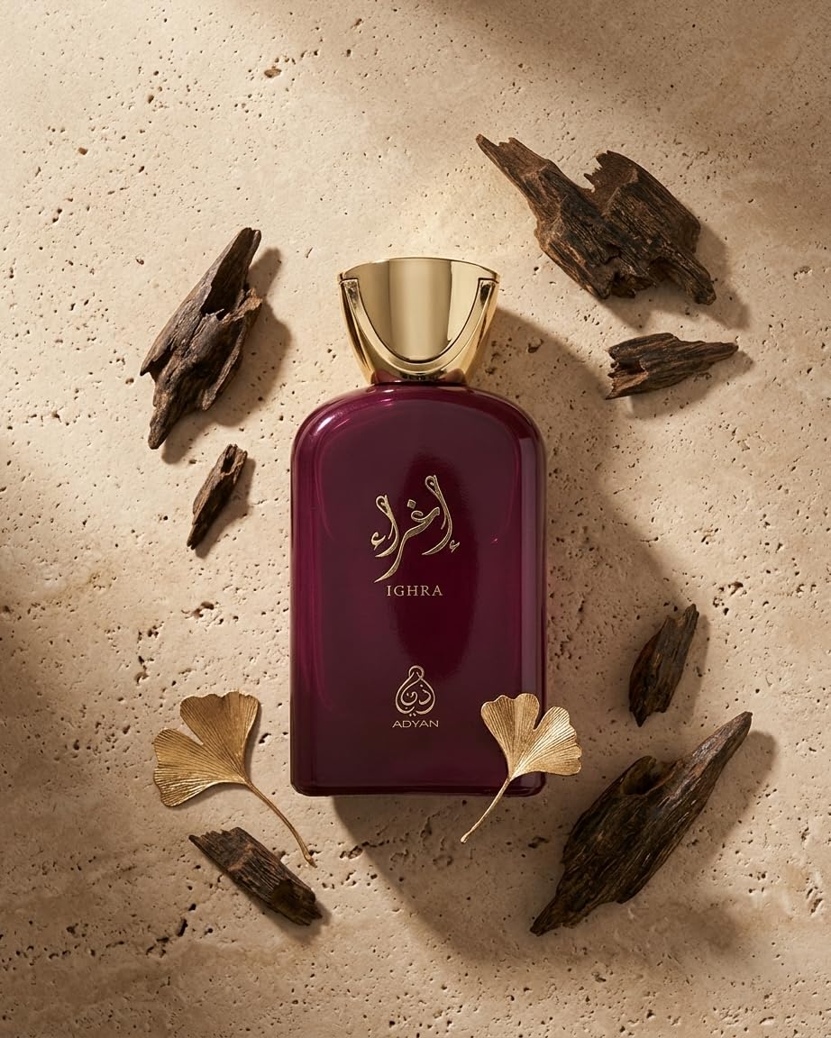 ADYAN IGHRA Eau de Parfum for Men, 100ml, with Pink Pepper, Bergamot, Orange, Mandarin, Cherry, Jasmine, Vanilla, Cedarwood and Oud-image-30