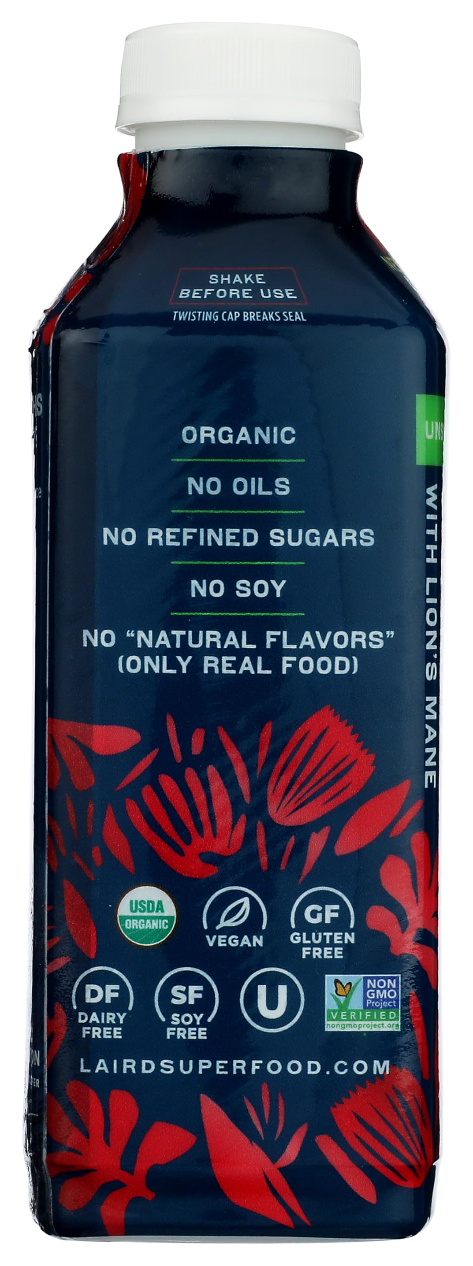 LAIRD SUPERFOOD Organic Unsweetened Plant Based Creamer 22 FZ — view 4