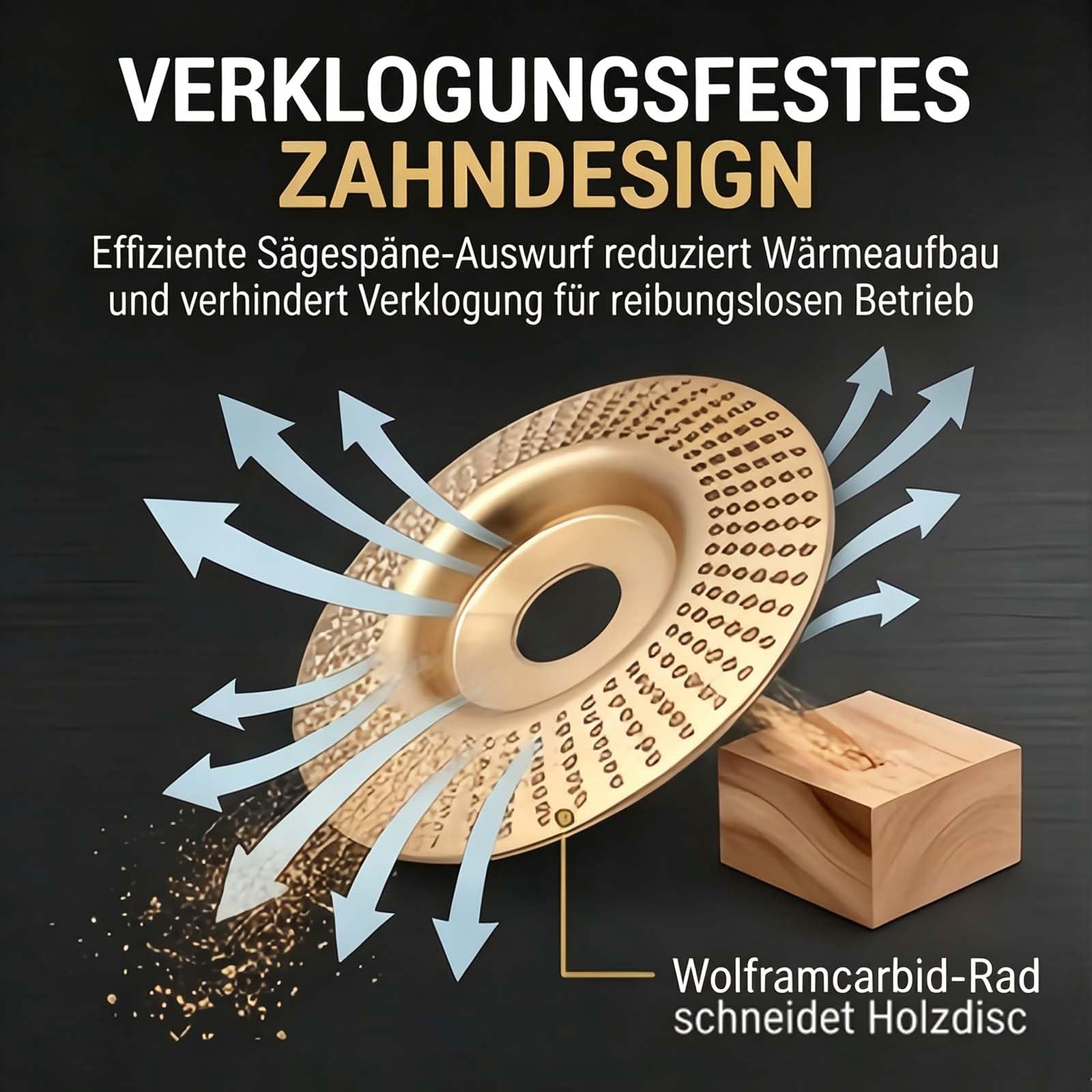 Wolframcarbid Schleifer und Wolframkarbid-Scheibe für Winkelschleifer, Holz Schleifscheibe 125mm, Robustes Rad zum Schnitzen, Schleifscheiben (3pc)