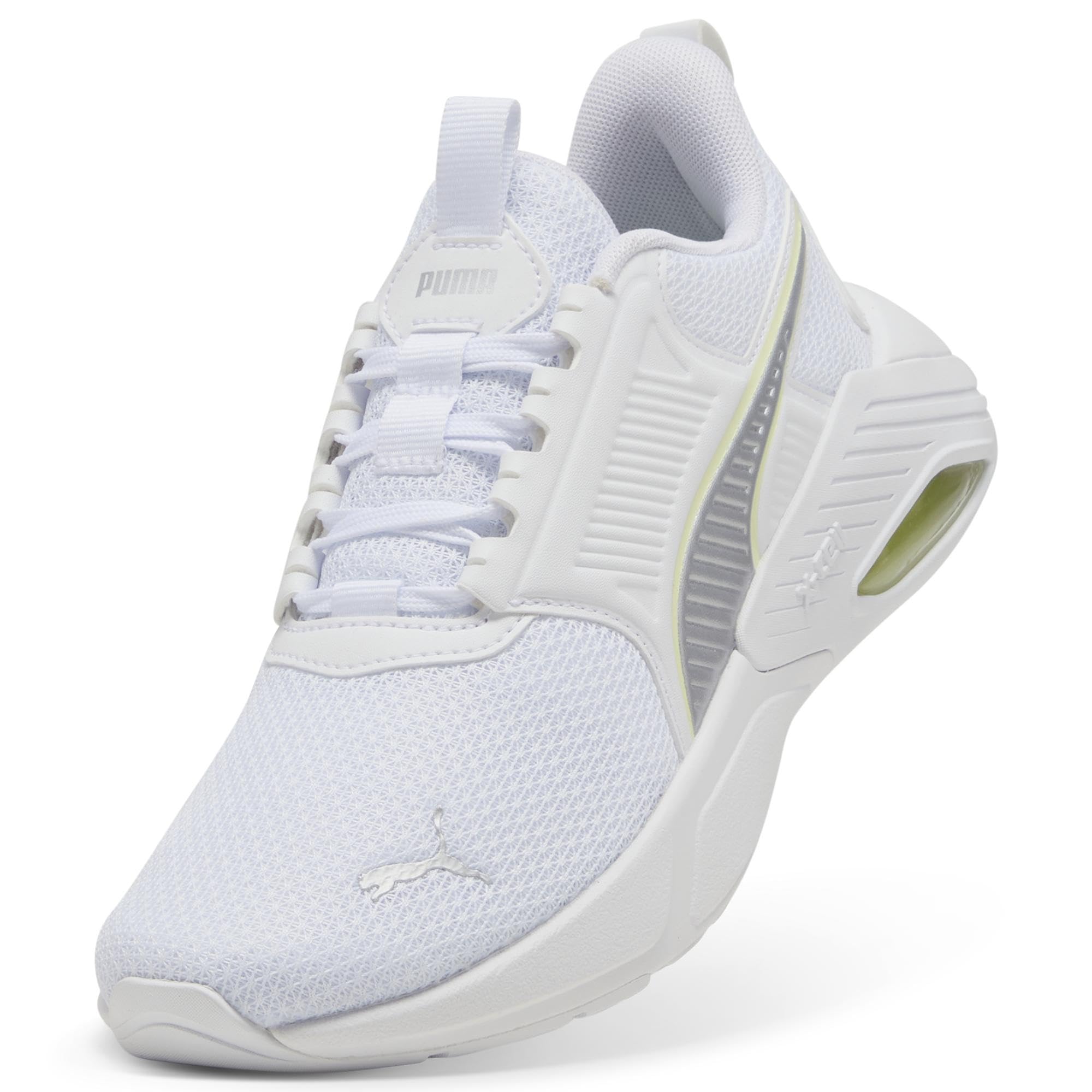 Puma Unisex X-Cell NOVA FS Straßen-Laufschuh, White Silver-Apple Spritz, 38.5 EU, Puma White Puma Silver Apfelspritz, 38.5 EU – Ansicht 6