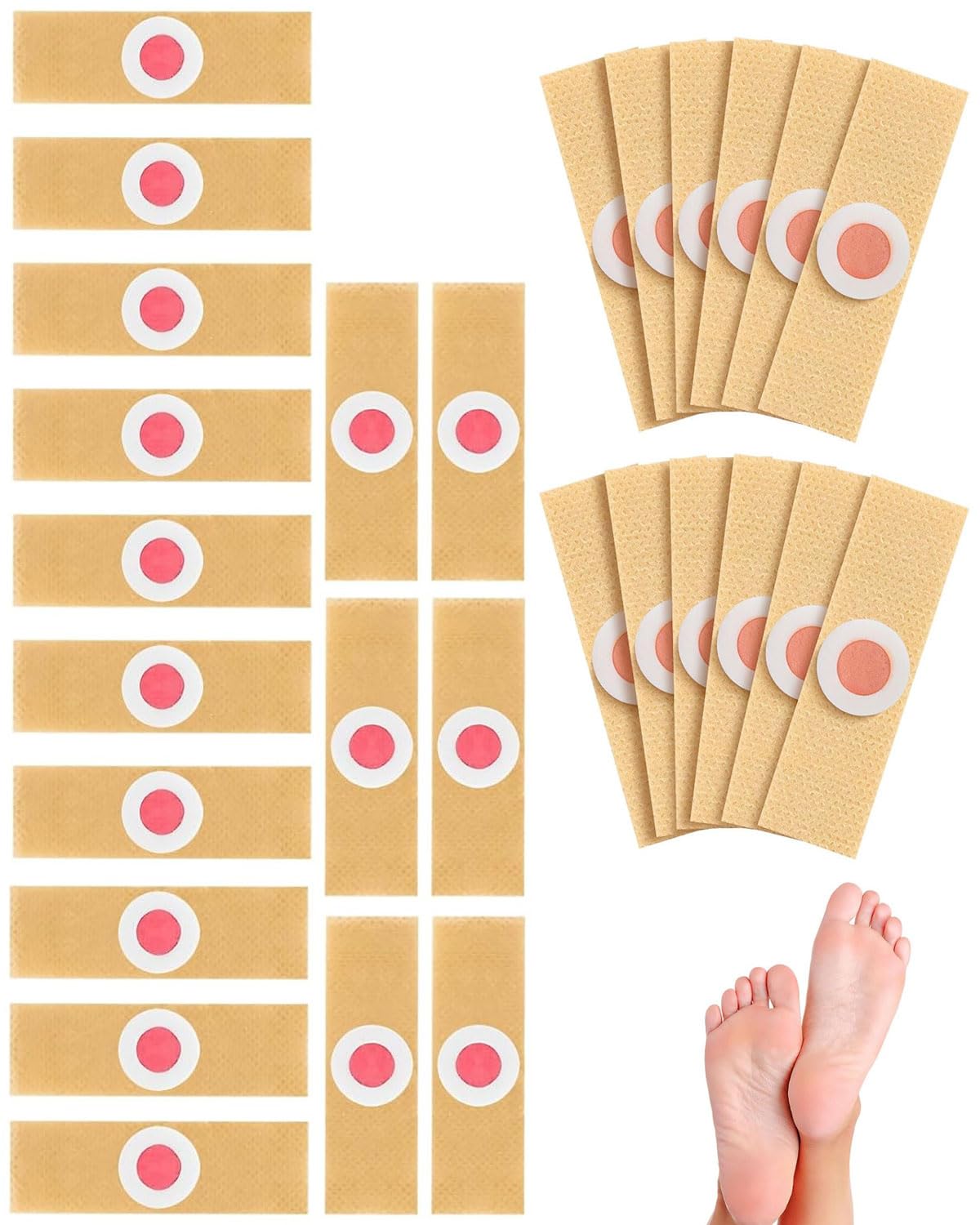 30 Almohadillas Quita Verrugas Protectores Con Cuscinetes Suaves,quitar verrugas Para Alivio Del Dolor De Verrugas Y Callos En Pies Para Comodidad Y Protección Diaria