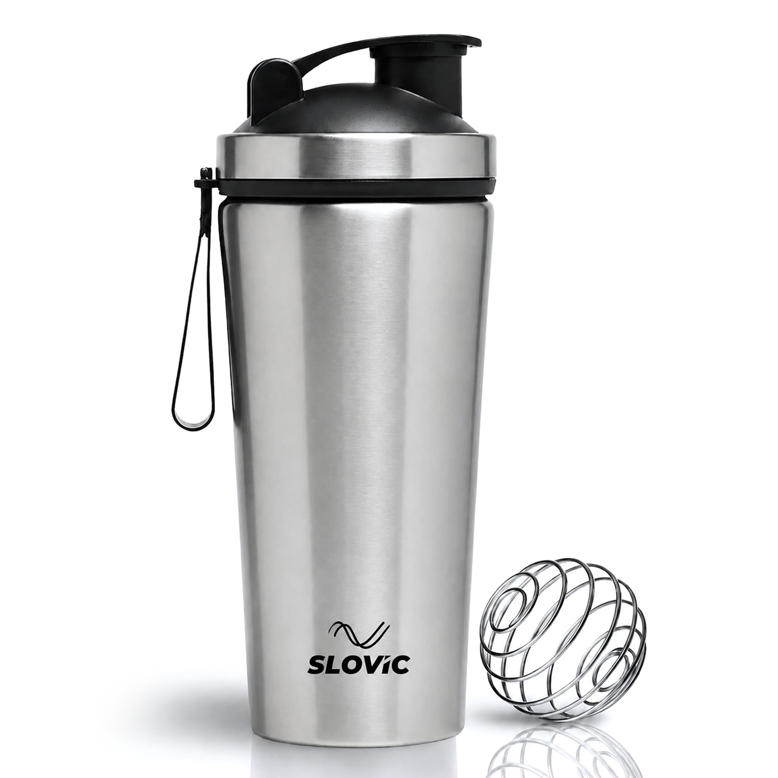 SLOVIC Steel Shaker For Gym [750 ML] | Gym Bottles For Men | Gyms Shaker for Men | Odor Free Protein Shaker Bottle For Protein Shake, Leakproof Stainless Steel Shakers Bottle For Exercise-image-23