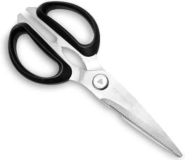 Heavy Duty Kitchen Scissors Shears, Cardboard & Craft, Food Grade Sharp Stainless Steel for Meat Poultry Chicken Turkey Nuts Bones Fish