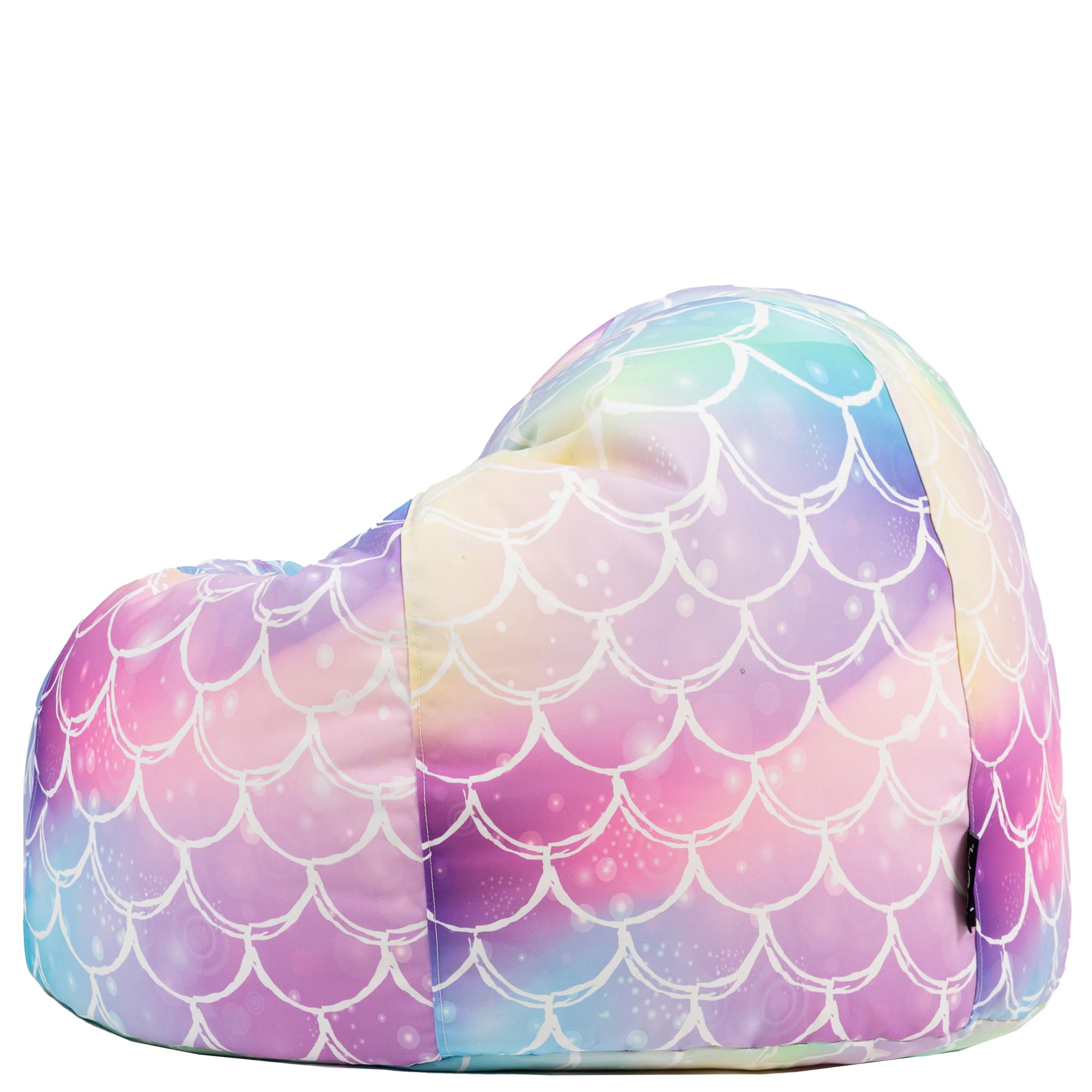 Icon Meerjungfrau Sitzsack Kinder, Webstoff, Sitzsack mit Füllung, Bequemer Kinder Sessel, Kuschelsessel, Lese Sessel, Schlafzimmer, Kinderzimmer, Wohnzimmer