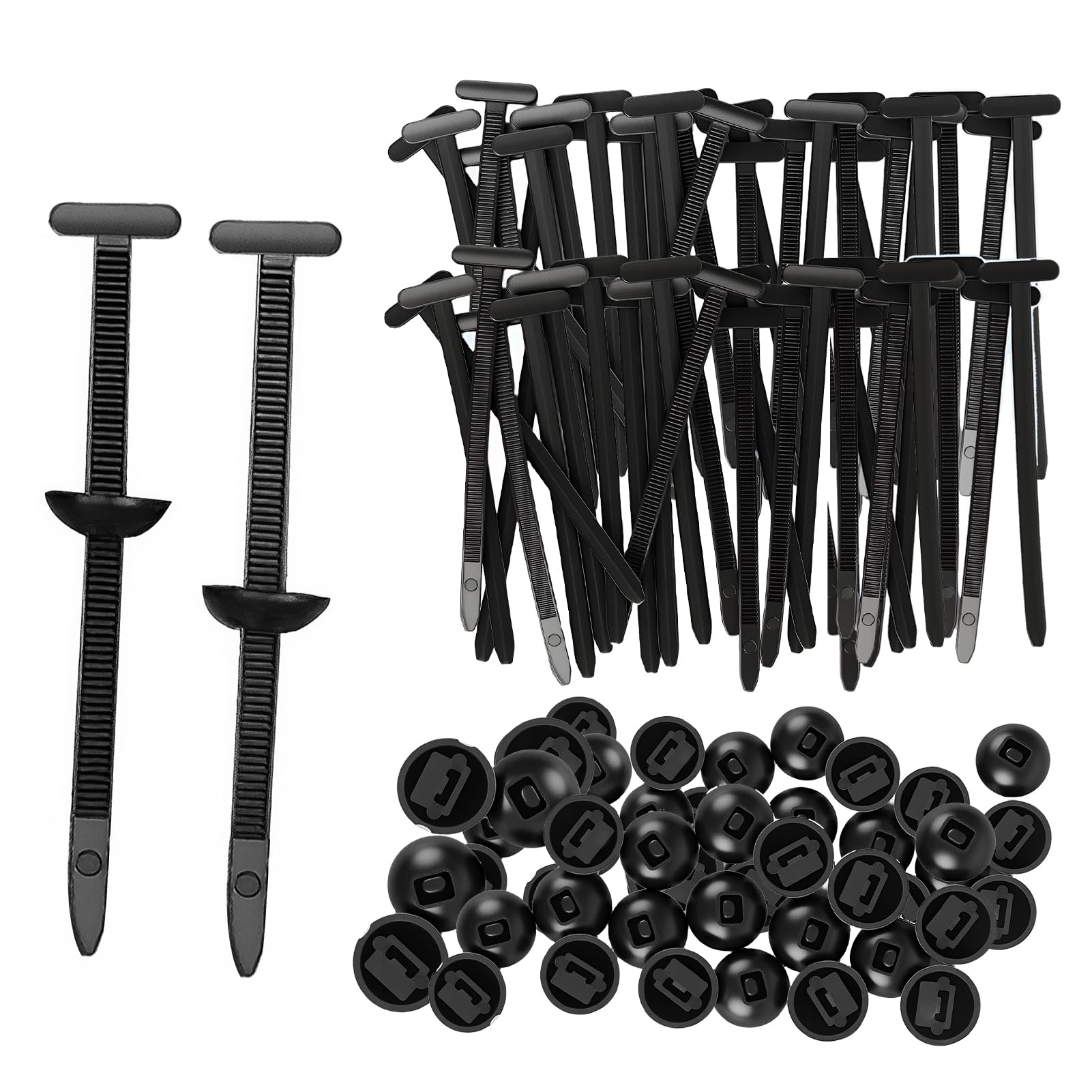 100 Bridas Autoblocantes De Nailon - 90 Mm Largo, Negro, Resistentes UV, Para Reparaciones De Coche Y Bricolaje