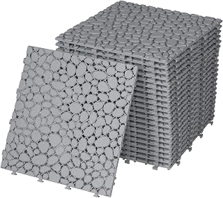 12x12 Gray Interlocking Deck Tiles