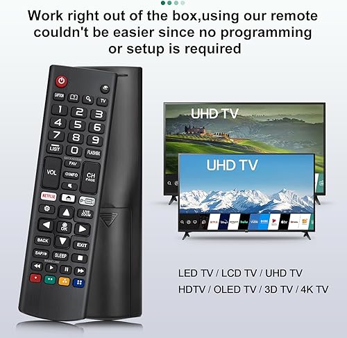 Vista 25 de Control remoto de repuesto solo para todos los televisores Roku, compatible con TCL Roku/Hisense Roku/Onn Roku Series Smart TV