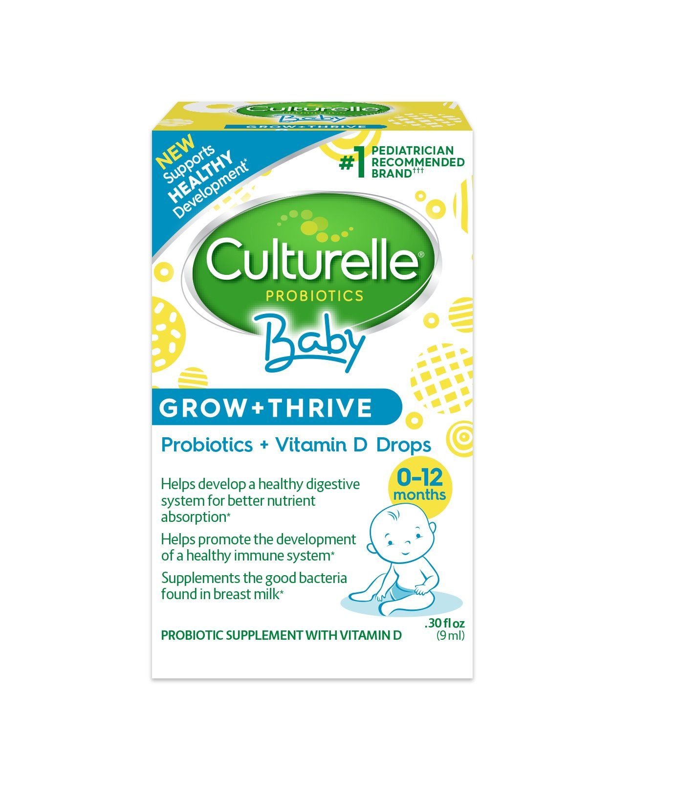 Culturelle Baby Immune & Digestive Support Probiotic + Vitamin D Drops
