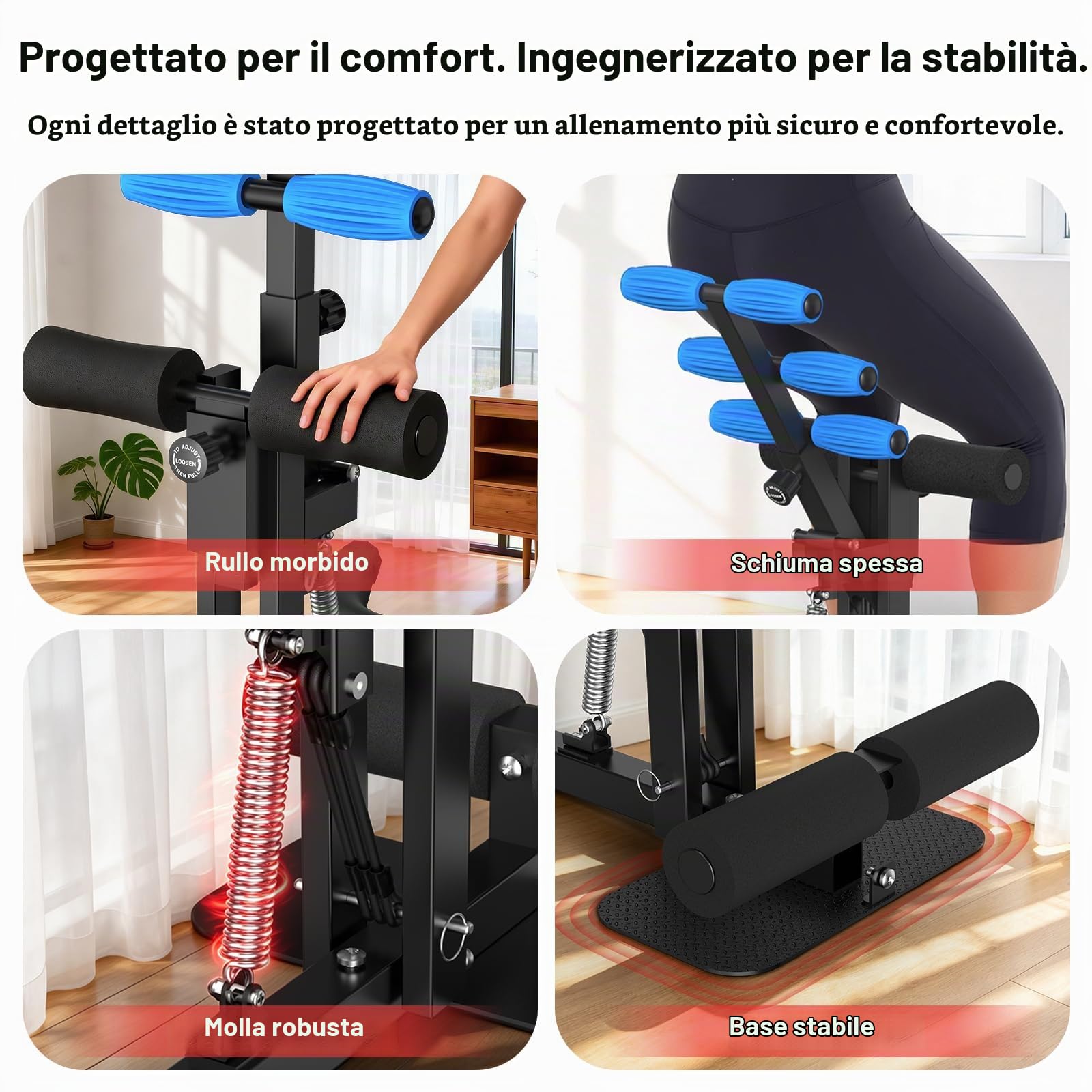 RELIFE REBUILD YOUR LIFE Macchina Per Squat Domestica Per Allenamento Di Glutei E Gambe Modellamento Muscolare E Allenamento Della Forza Attrezzatura Per Fitness