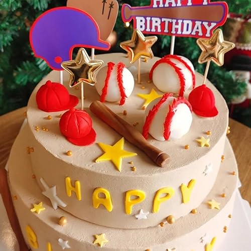 Miniatura 8 de MINFEIDMS Molde de fondant de béisbol, guante de sóftbol, molde de silicona para decoración de pasteles, decoración de cupcakes, caramelo de