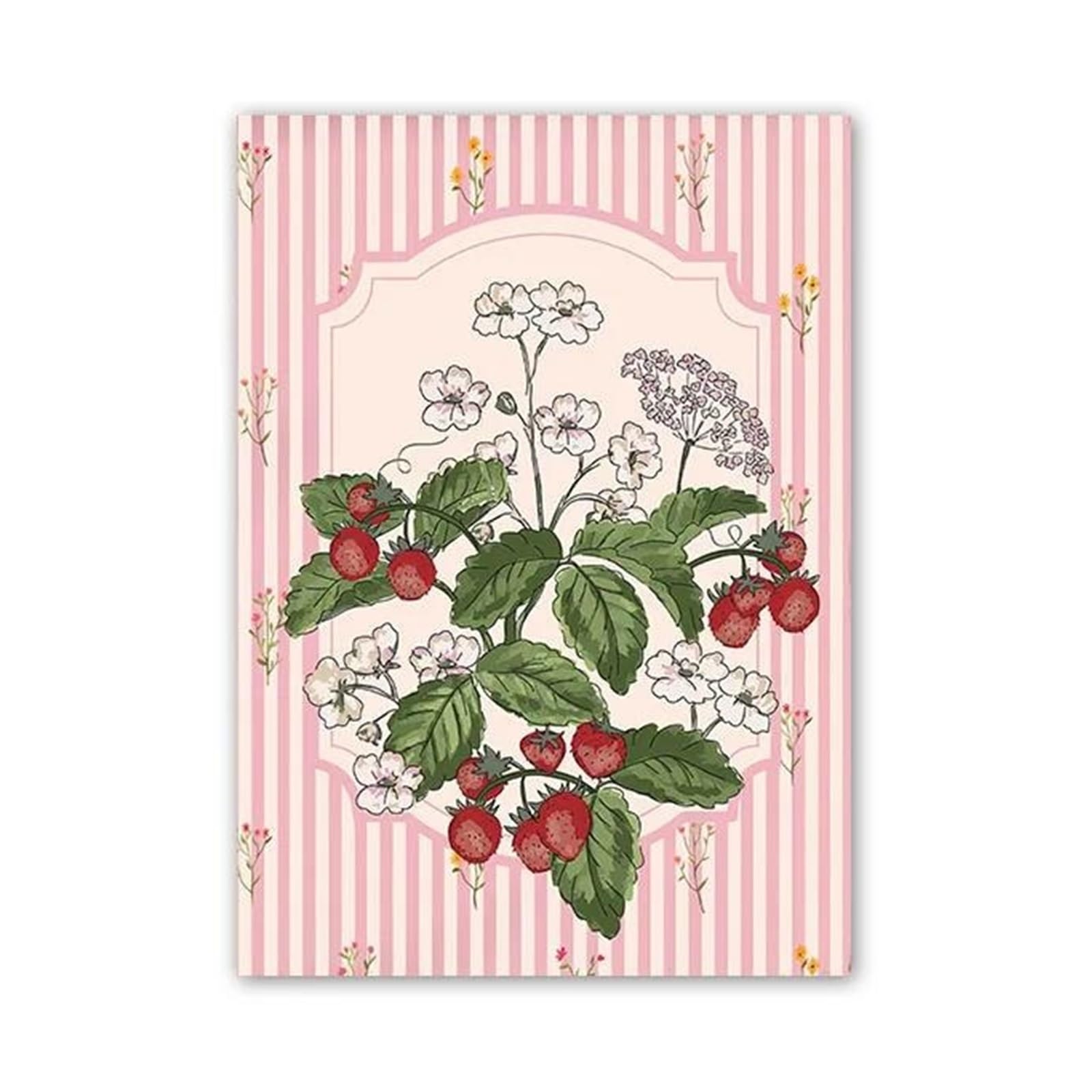Art mural simple et affiches vintage de fleurs LEMST - 7
