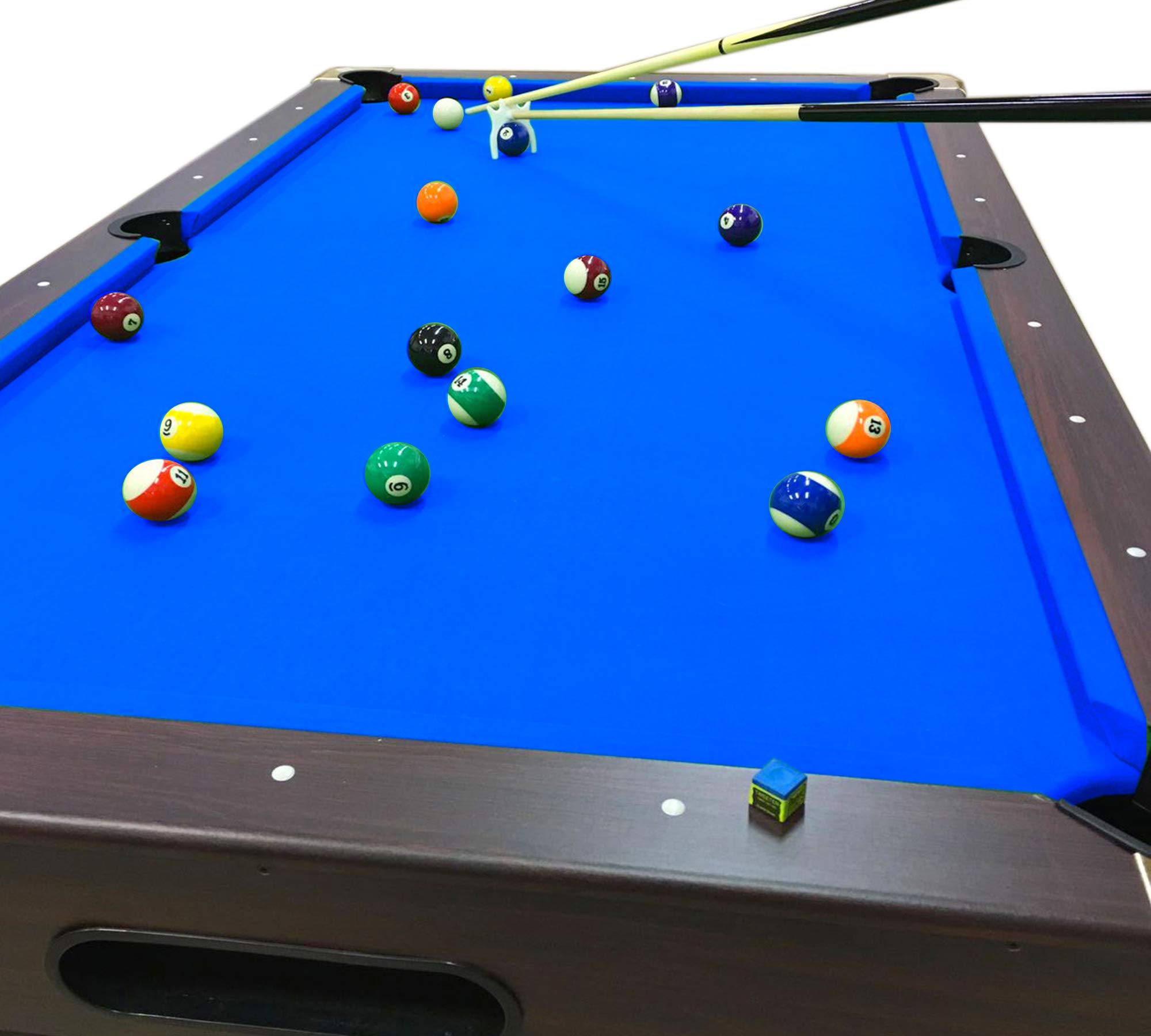 Lot De 2 Queues De Billard Deux-pièces – Design Bleu Et Noir – Neuves + 10