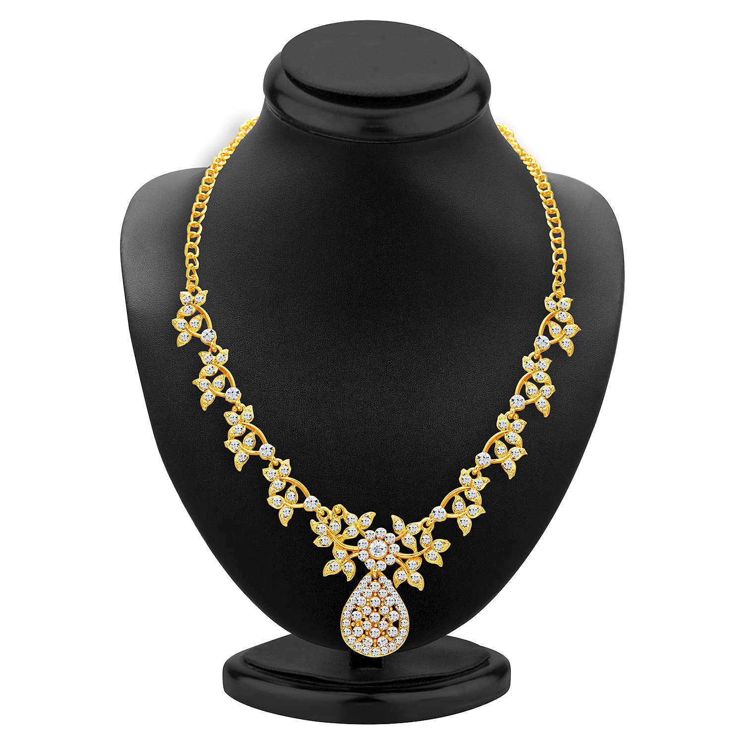 Stunning Plated Ad Necklace Set - 2557NADP550SK