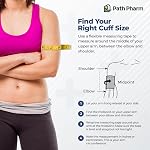 Blood Pressure Cuff Replacement 22-60cm (8.7-23.6 in) Extra-Large — Fan-Shaped Arm Cuff with 7 Air Connectors, Fits Many Omron & Standard Home Monitors — CHECK YOUR MONITOR MODEL & CONNECTOR BEFORE BUYING — Adjustable