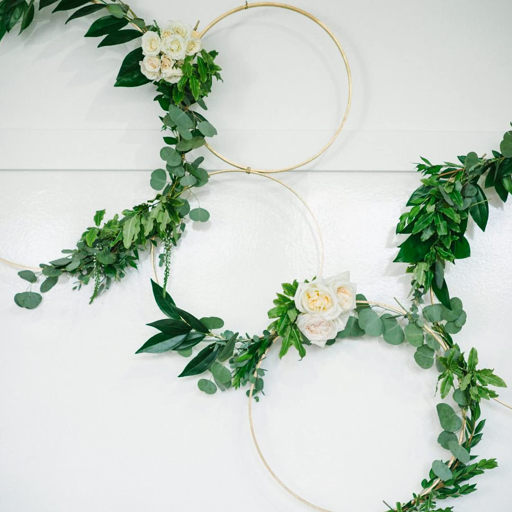 10 Stuks Dromenvanger Ronde Ringen, 20cm Metalen Ringen Om Te Knutselen, Zwarte Metalen Ring, Krans Frame Draad Ring, voor Bruiloft Krans Hoepel, Diy Bloemen, Muur Opknoping Decoratie