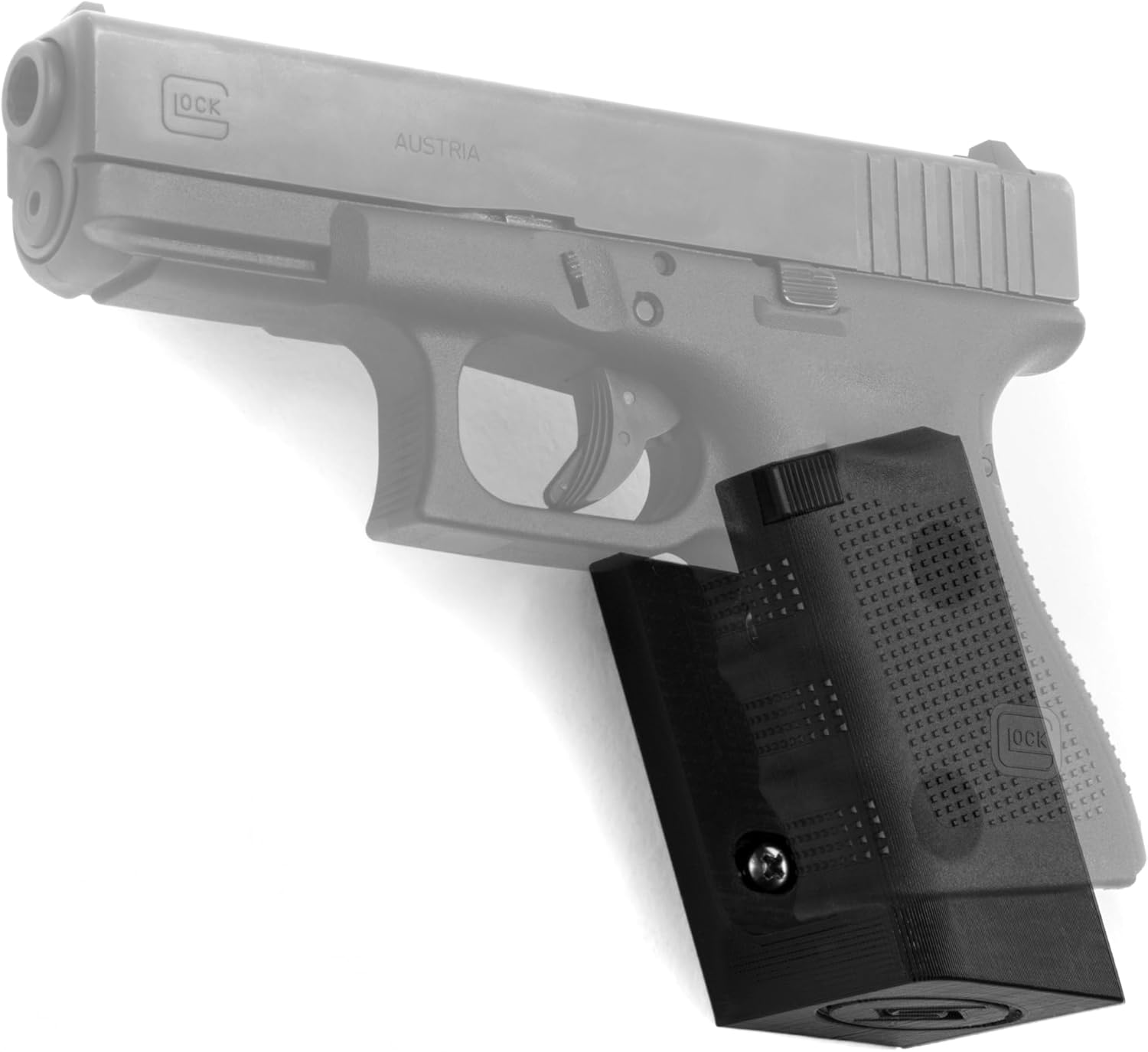Spartan Mounts Compatible with Glock Pistols | Pistol Wall Display Mounting Hook | Gun Safe Wall Storage Organization System | Unique Low Profile Design | Made in USA
