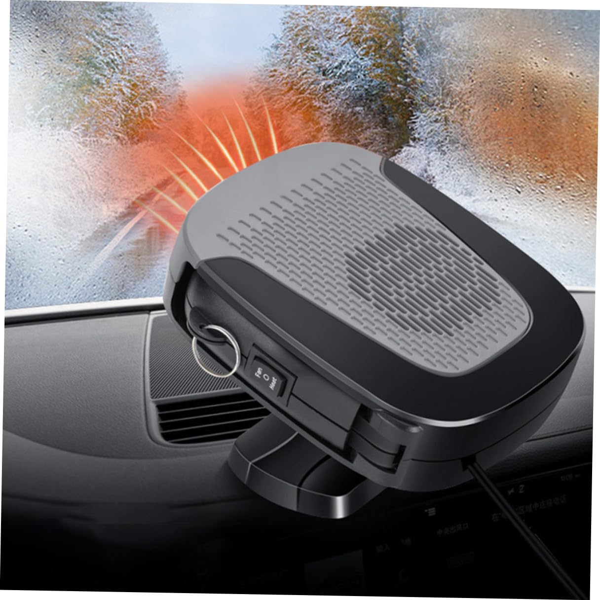 Riscaldatore per Auto 12V Portatile Sbrinatore Rapido, Ventilatore Riscaldante Compatto in Plastica per Riscaldamento Interno Veicolo e Rimozione Neve Invernale