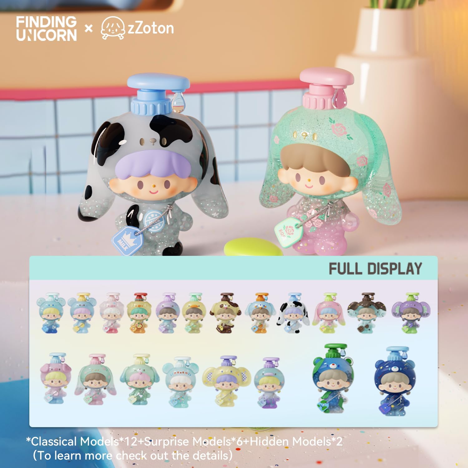 zZoton Bubble Bath Baby Series Blind Box(Single Box 1pc)