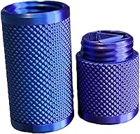 Vista 55 de Znet3D Eye Drop Vial Holder & Travel Carry Case - Securely Holds Three (3) Single-Use Vials - Screw-On Lid, Knurled Pattern - Keep Vials Safe & Silk