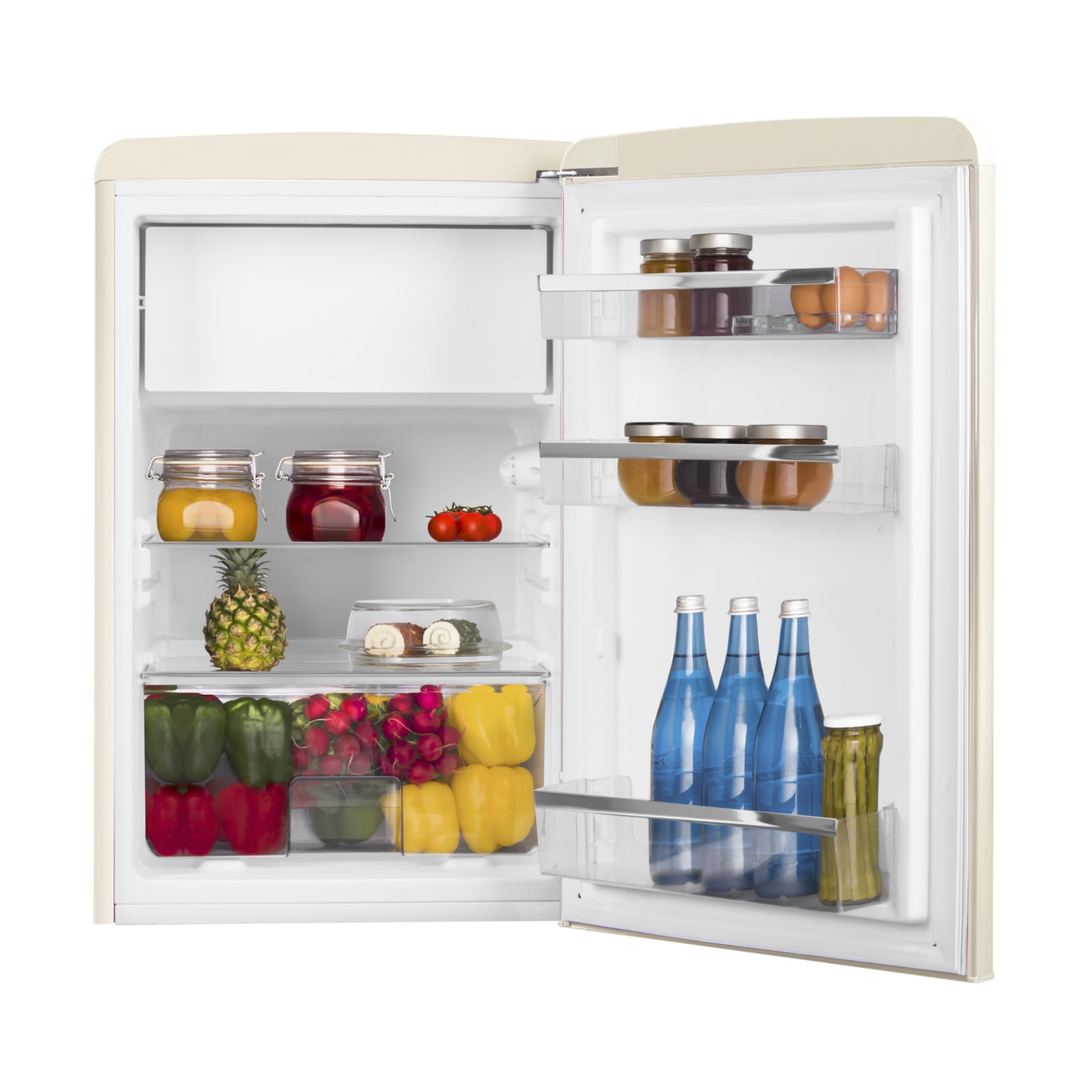 Amica Retro Kühl-Gefrierkombination 108 L 87,5 x 55 x 61,5 cm KS 15615 B