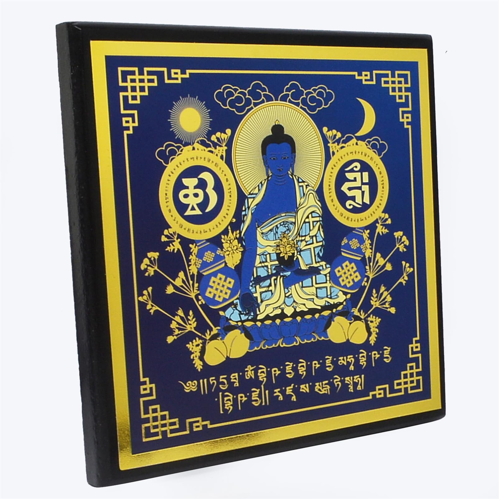 Feng Shui Medizin-Buddha-Tafel, Statue, Heimbüro, Dekoration, Harmonie und Balance, Glücksamulett, Neujahr, W5494