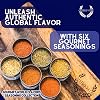 Colección de condimentos gourmet de sabores del mundo | Verificado sin OGM | 6 latas magnéticas | Mezclas de especias | Elaborado en pequeños lotes por Gustus Vitae | #68 3